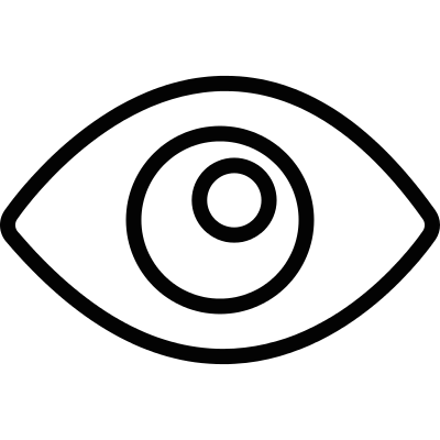 Blank eye vector logo