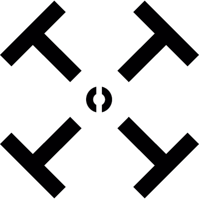 Device focus point vector logo
