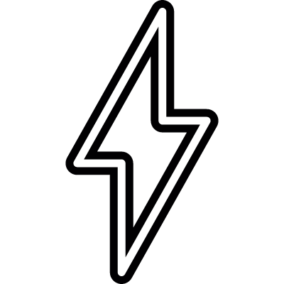 Lightning bolt Sign vector logo