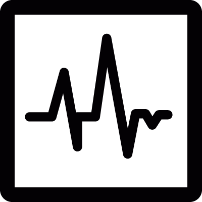 Heart monitor vector logo