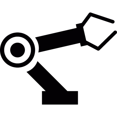 Robotic arm vector logo