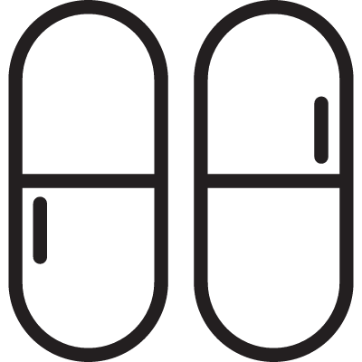 Two Capsules vector logo