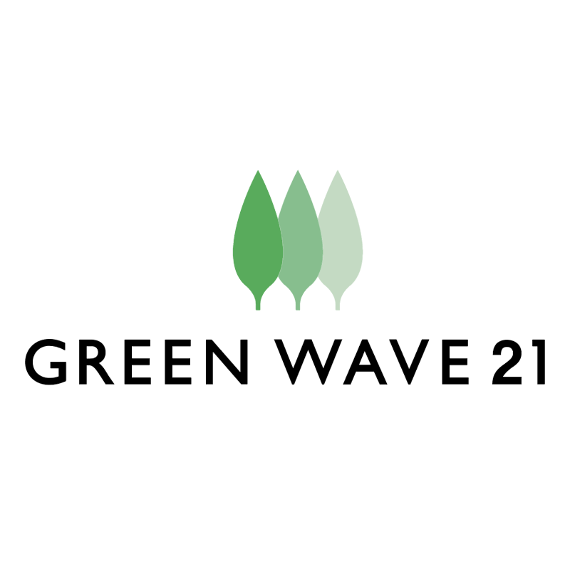 Green Wave 21 vector logo