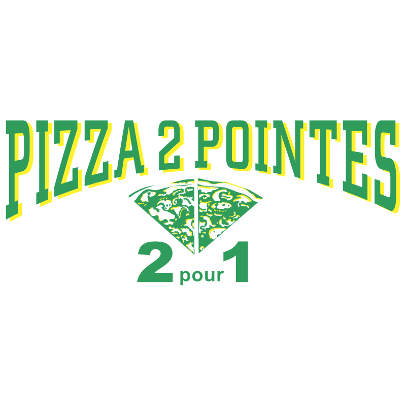 Pizza 2 Pointes vector logo