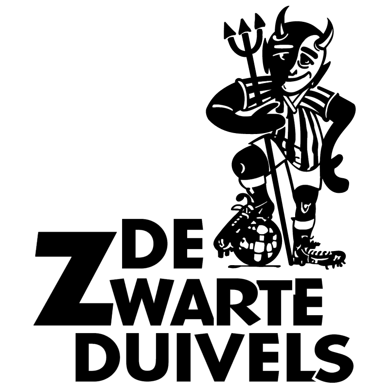Zwarte Duivels vector logo
