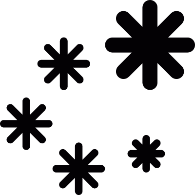 Snowflakes vector logo