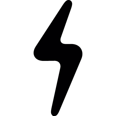 Small thunderbolt vector logo