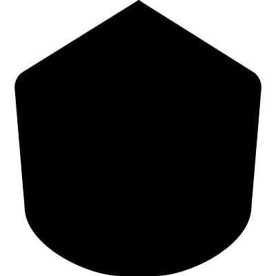 Black polygonal shape vector logo