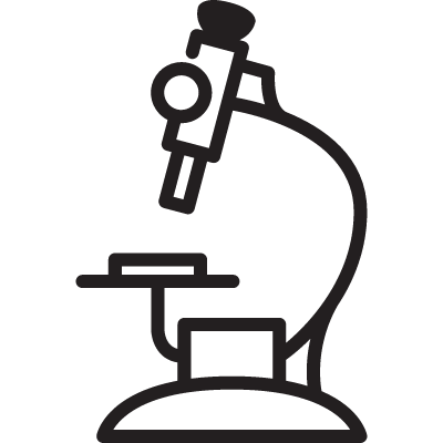 Hospital Microscope vector logo