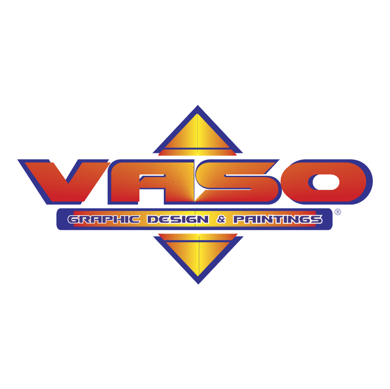 Art studio Vaso vector logo