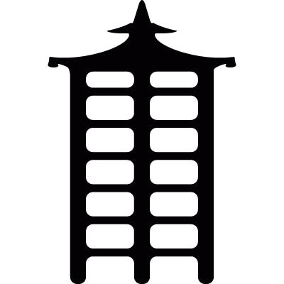 Japanese architecture vector logo