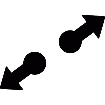 Expand arrows vector logo