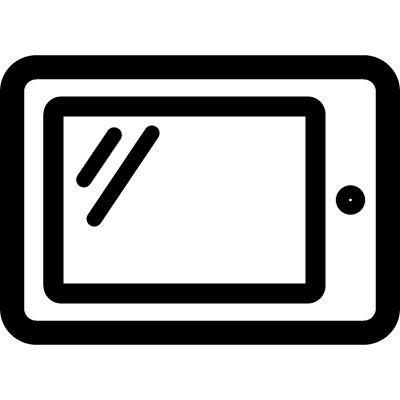 Horizontal Tablet Screen vector logo
