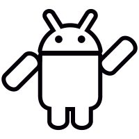 Android with Arm Raised vector