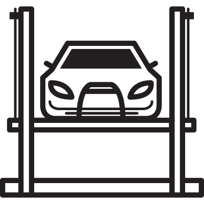 Car Lift vector logo