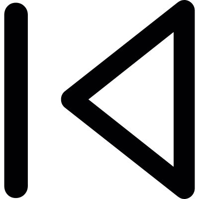 Previous track button vector logo