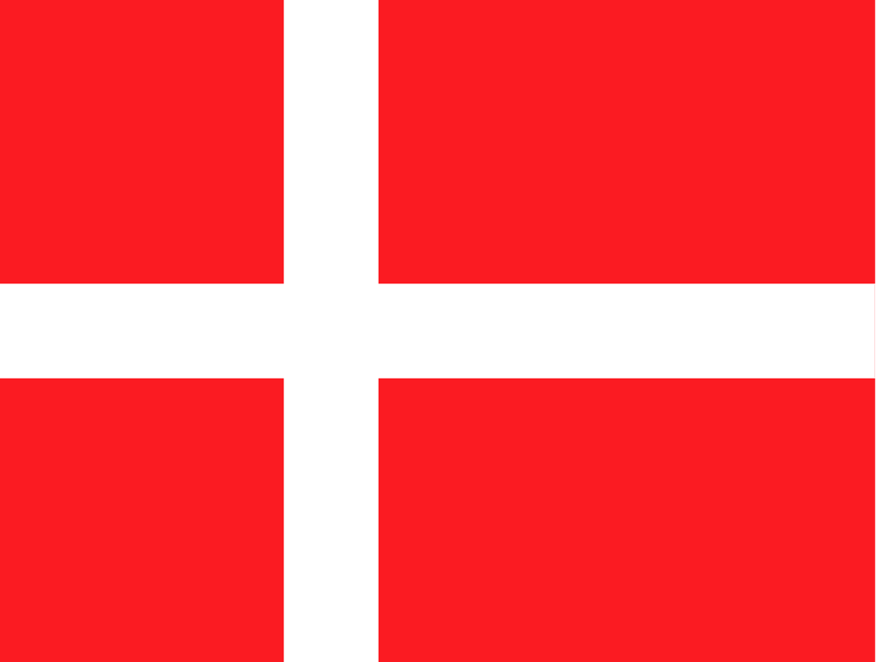 Flag of Denmark vector