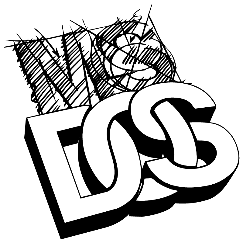 MS DOS vector logo