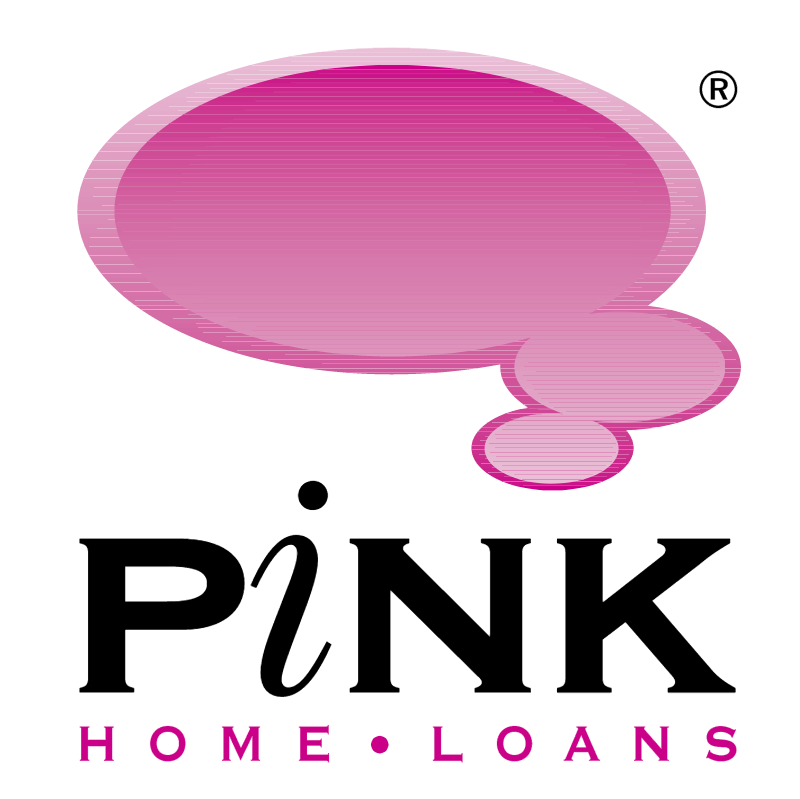 Pink Home Loans vector