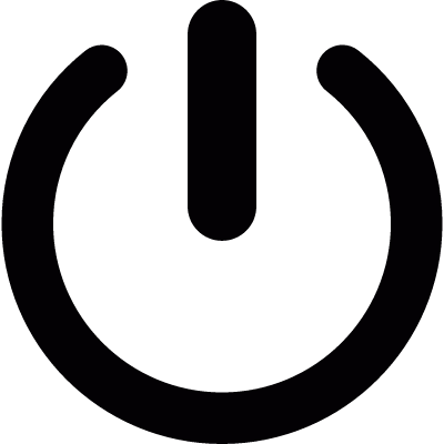 On/off button vector logo