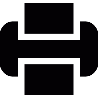 Electronic print machine vector logo