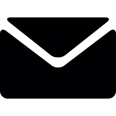 Black envelope vector logo