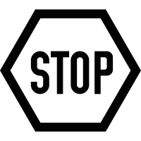 Stop sign vector