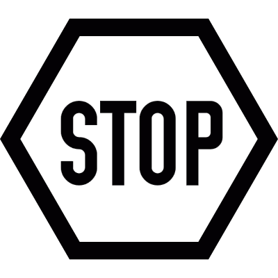 Stop sign vector logo