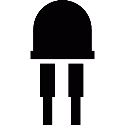 Led diode vector logo