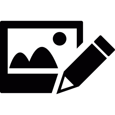 Edit picture vector logo