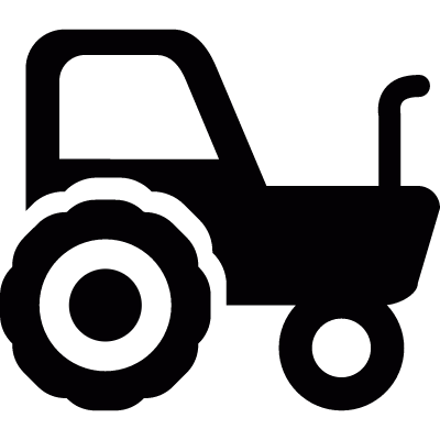 Farm tractor vector logo