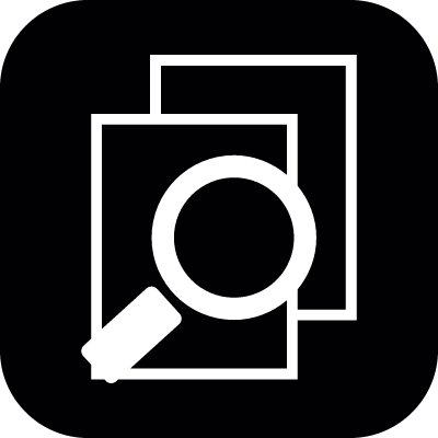 Search files vector logo