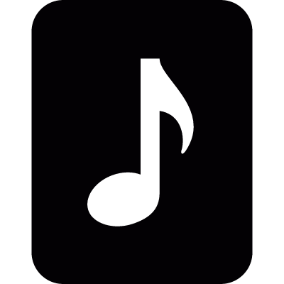 Music key vector logo