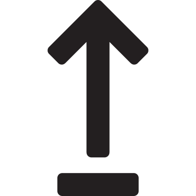 Underline Up Arrow vector logo
