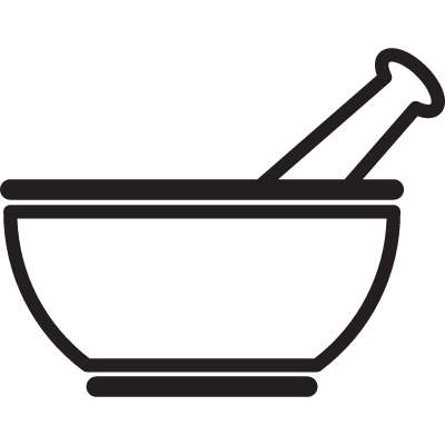Medicine Mixing Bowl vector logo