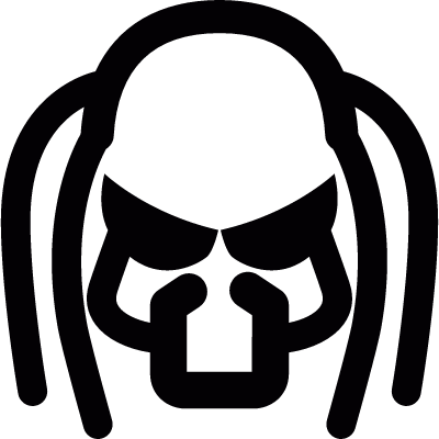 Predator head vector logo
