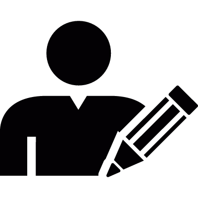Edit user profile vector logo