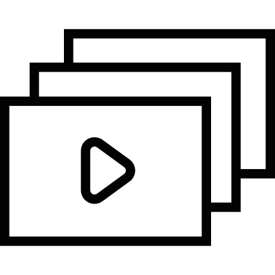Multiple screen players vector logo