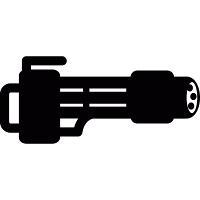 Machine gun vector logo
