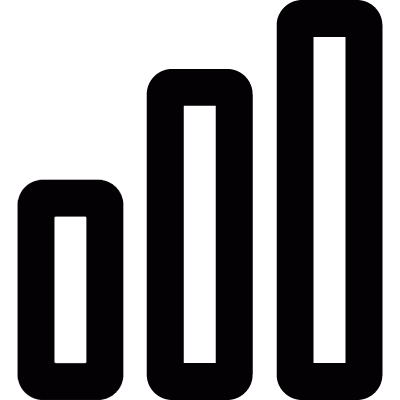 Bars level vector logo