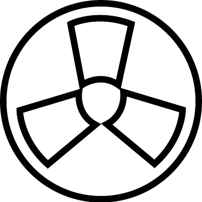 Radioactive, IOS 7 interface symbol vector logo