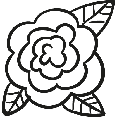 Garden Rose vector logo