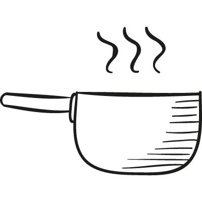Casserole Pot vector logo