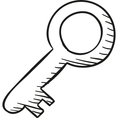 Inclined Key vector logo