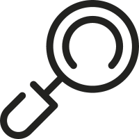 Inclined Magnifying Glass vector