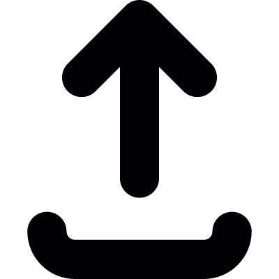 Upload rounded symbol vector logo