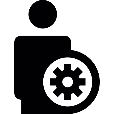 User settings vector logo