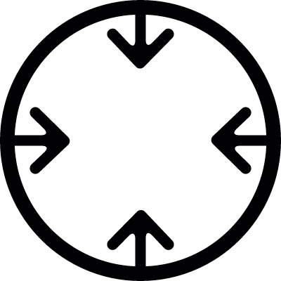 arrows in circle vector logo