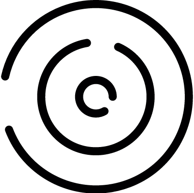 Circular maze vector logo
