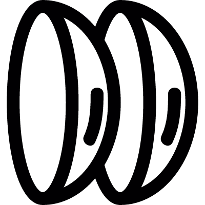 Contact lens vector logo